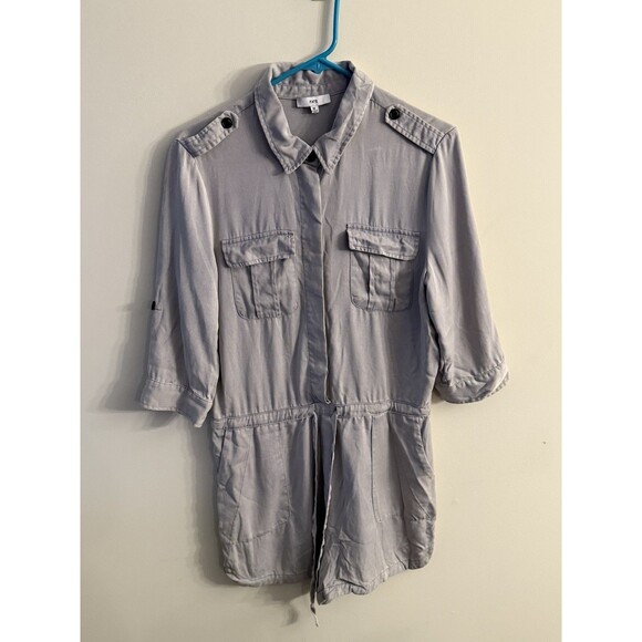 Fate Purple Grey Drawstring Waist Romper Women’s M - Picture 1 of 14